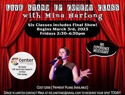 Emcee, funny lady Mina Hartong makes triumphant return from the Big Apple for two shows in March in The Desert