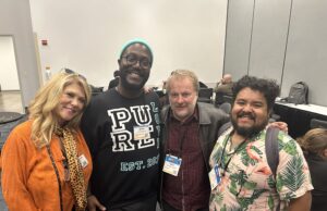 Composer, performer and college instructor Jameel Roberts talks shop at recent NAMM Convention