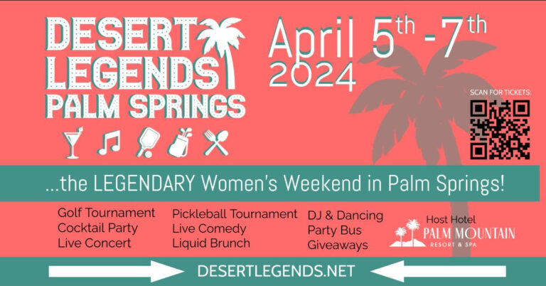 DESERT LEGENDS is THIS WEEKEND in PALM SPRINGS!