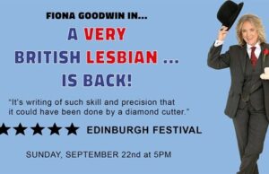 Fiona Goodwin enthralls Santa Monica Playhouse audience with tales of her life as “A Very British Lesbian”