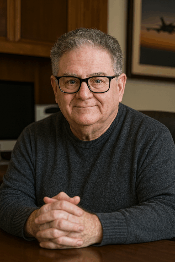 Pat Donovan, head shot at his desk.