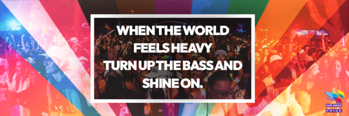 When the world feels heavy, turn up the bass and shine on