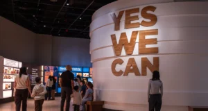 OBAMA PRESIDENTIAL CENTER OPENS TO SPECTUCULAR FAN FARE AND PRAISE