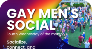 Tonight LGBTQ Community Invites you to the June Gay Men’s Social at Eight4Nine