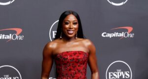 Chiney Ogwumike brings Alexis Bittar’s signature jewelry designs to the 2026 ESPY Awards red carpet