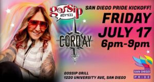 Jennifer Corday Rocks a Packed Gossip Grill to Kick Off San Diego Pride Weekend