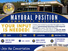 Palm Springs Invites Residents to Help Shape the Future of Its Mayoral Position