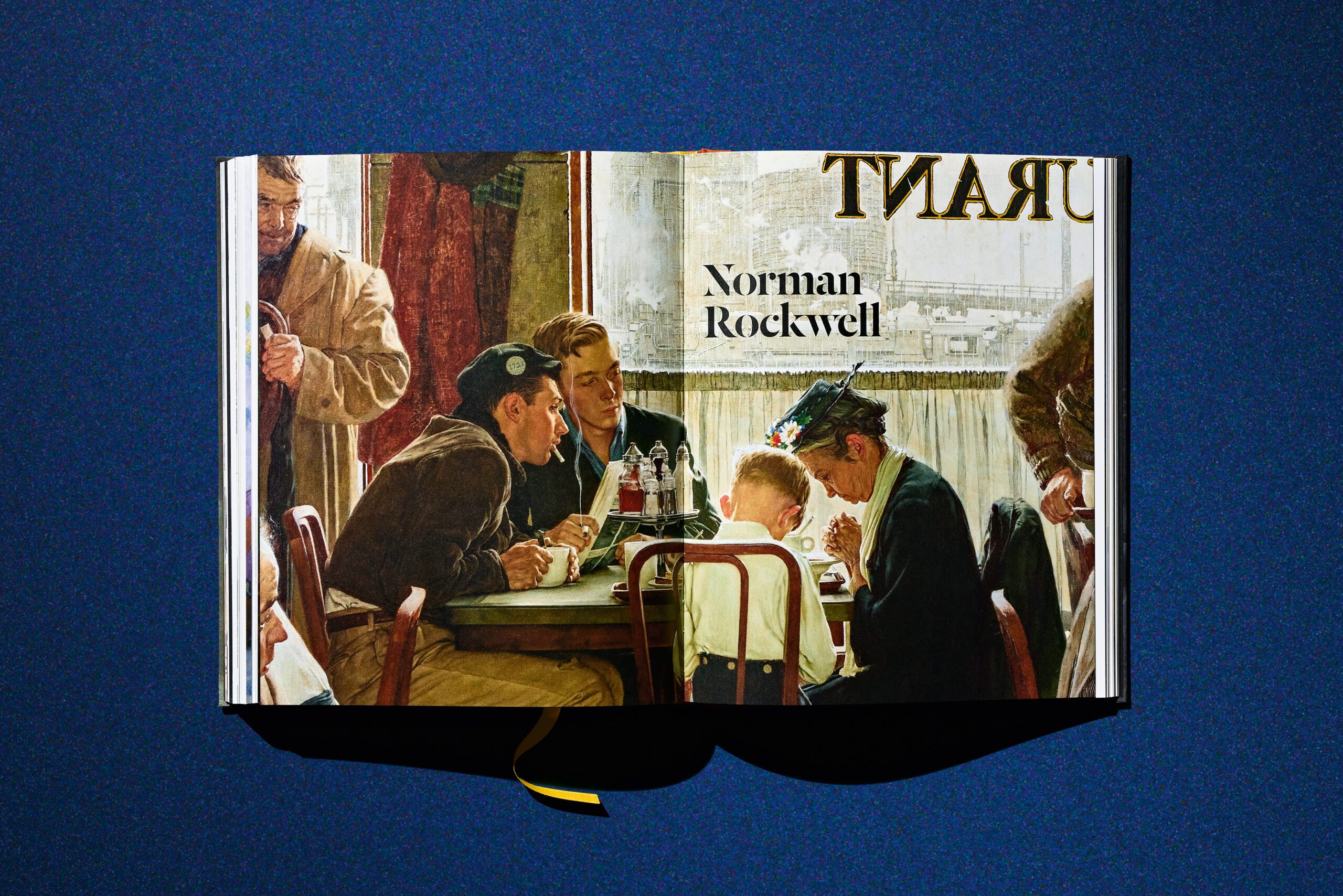 Norman Rockwell Spread in the Lucas Museum of Narrative Art and TASCHEN publication