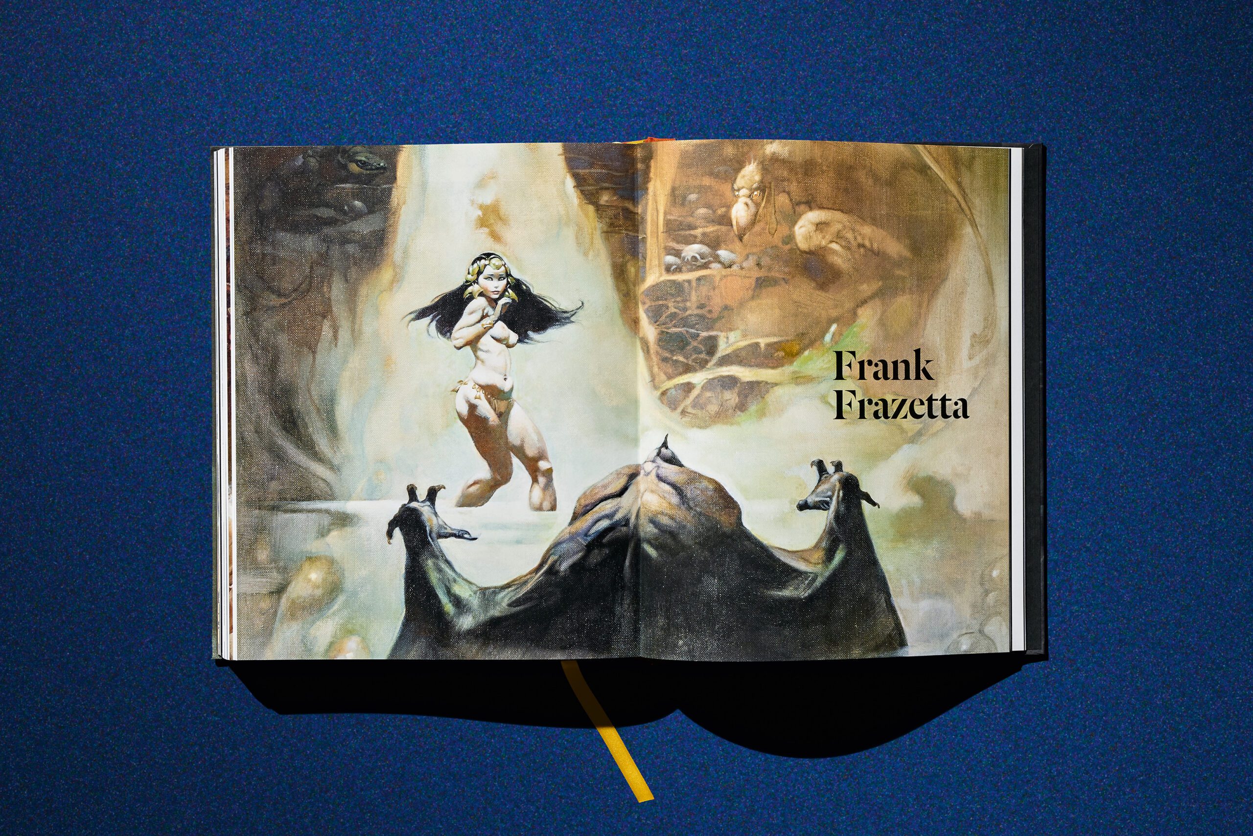 Frank Frazetta artwork featured in the Lucas Museum of Narrative Art and TASCHEN publication
