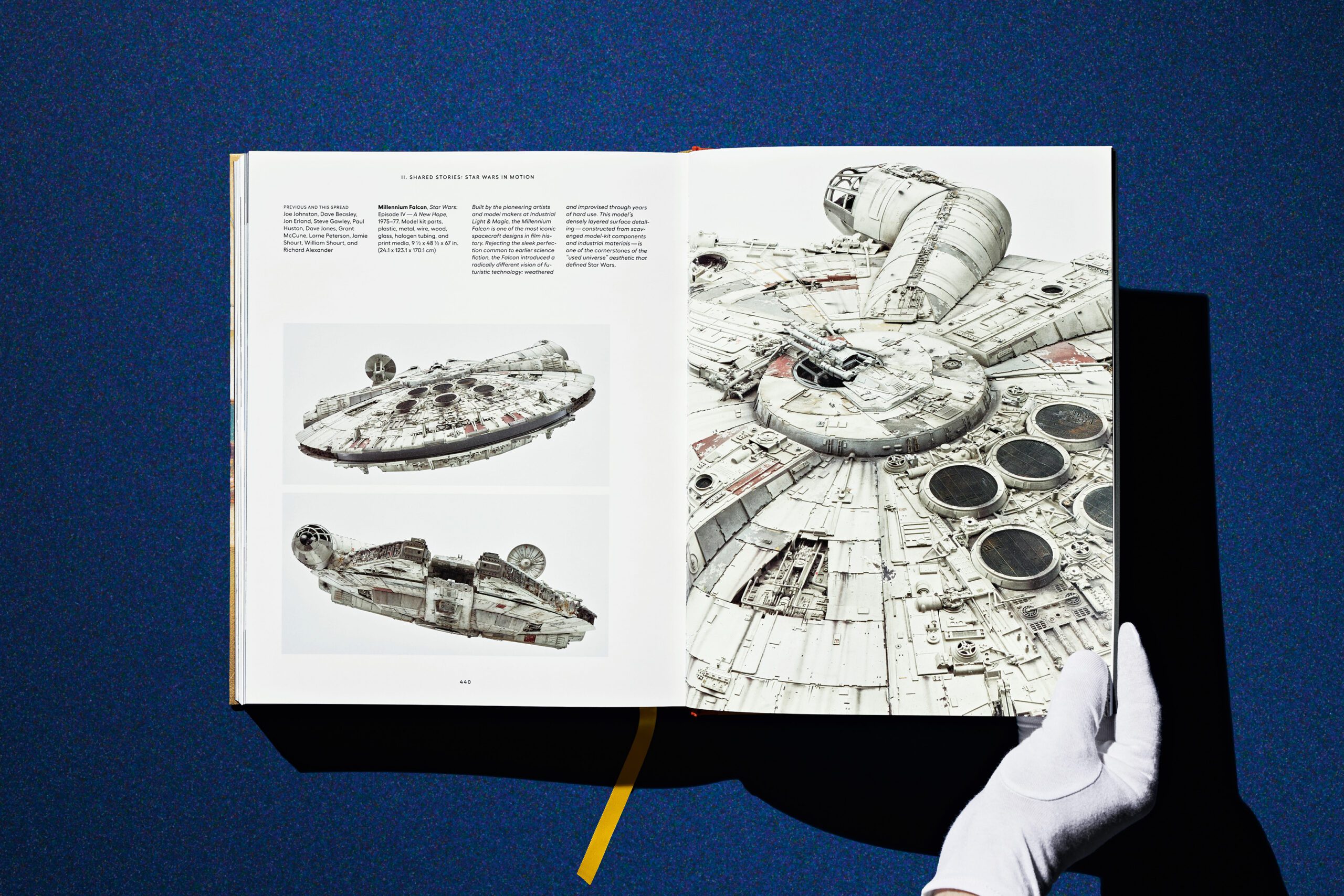 Detailed Millennium Falcon Drawings featured in the Lucas Museum of Narrative Art and TASCHEN publication