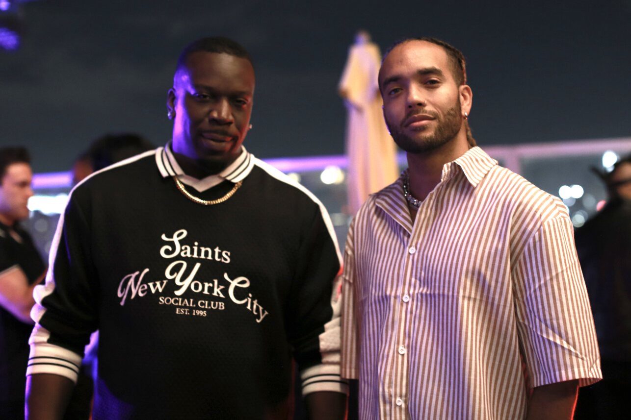 Gbolahan (left) and Javi Mac (right) at the VMA After-Party at Level 8 in Los Angeles. Photo credit: Lan Bui.