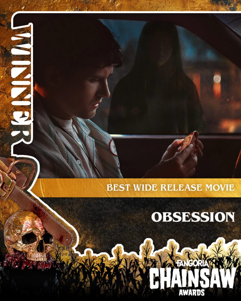 Obsession wins Best Wide Release Movie at the 2026 FANGORIA Chainsaw Awards