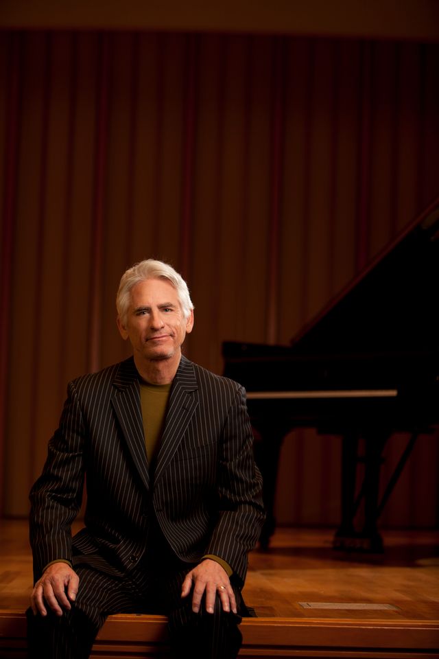 Jazz pianist and composer David Benoit brings the music of Peanuts to a full orchestra on David Benoit Conducts A Vince Guaraldi Holiday Symphony. Photo by Lori Stoll